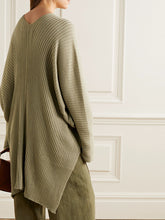 Load image into Gallery viewer, Fashion Solid Color V-neck Long Two-piece Suit