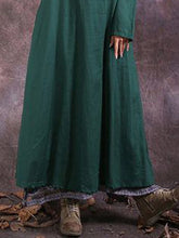 Load image into Gallery viewer, Casual Solid Color Cotton and Linen Loose Dress