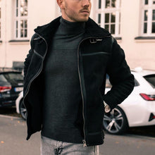 Load image into Gallery viewer, Pure Color Casual Plush Zipper Warm Jacket