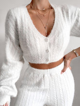 Load image into Gallery viewer, Simple Casual Solid Color V-Neck Women'S Knitted Suit