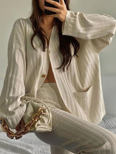 Load image into Gallery viewer, Fashion Casual Button Knitted Cardigan Women'S Two-Piece Suit