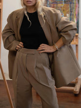 Load image into Gallery viewer, Casual Solid Color Blazer Suit