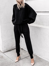 Load image into Gallery viewer, 达不到供应链要求,产品下架Fashion Casual Long Sleeve Round Neck Solid Color Two-piece Suit