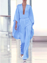 Load image into Gallery viewer, Fashion Elegant V Neck Long-Sleeved Top Pants Suit