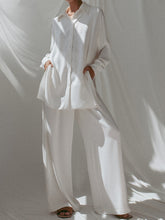 Load image into Gallery viewer, Fashion Casual Loose Lapel Long Sleeve Solid Color Two-piece Suit