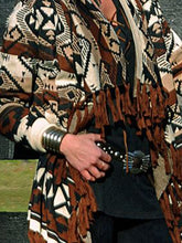 Load image into Gallery viewer, Fashion Printed Tassel Cardigan Casual Lady Jacket