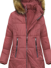Load image into Gallery viewer, Women'S Warm Solid Color Plush Hooded Jacket