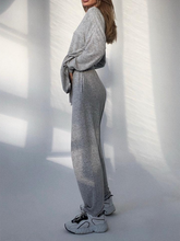 Load image into Gallery viewer, Casual V-neck Loose Long Sleeves Two-piece Suit