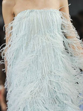 Load image into Gallery viewer, Wrapped Chest Tassel Evening Dress