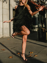 Load image into Gallery viewer, Fashion Sexy Fringed Mini Dress