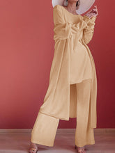 Load image into Gallery viewer, Simple Casual Loose Coat Top and Pants Three-Piece Suit