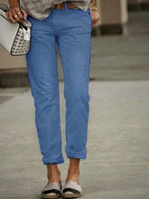 Load image into Gallery viewer, Summer Linen Casual Plain Colored Pants