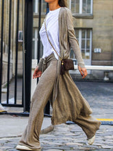 Load image into Gallery viewer, Fashion Casual Loose Solid Color Long-sleeved Jacket Two-piece Suit