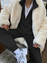 Load image into Gallery viewer, Casual Solid Color Zipper Loose Two-piece Suit