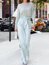 Load image into Gallery viewer, Fashion Casual Long-sleeved Strap Solid Color Two-piece Suit