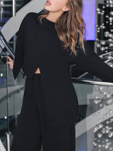 Load image into Gallery viewer, Simple Casual Loose Long-Sleeved Top Pants Suit