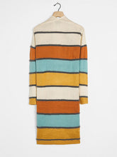 Load image into Gallery viewer, Casual Color Striped Women'S Sweater Coat