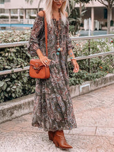 Load image into Gallery viewer, Retro Ethnic Tribal Print Women'S Holiday Dress