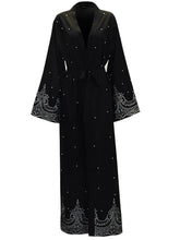 Load image into Gallery viewer, Retro Polka Dot Muslim Women'S Overcoat Long Skirt