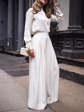 Load image into Gallery viewer, Fashion Casual Striped Two-piece Suit