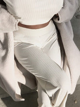 Load image into Gallery viewer, Solid Color Round Neck Knitted Sweater Long Sleeve Two-Piece Suit