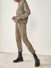 Load image into Gallery viewer, Fashion Leopard Casual Two-piece Suit
