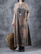 Load image into Gallery viewer, Face Pattern Long Casual Dress for Fall Winter