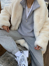 Load image into Gallery viewer, Casual Solid Color Zipper Loose Two-piece Suit