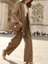 Load image into Gallery viewer, Women's Fashion Temperament Suit Solid Color Two-piece Suit