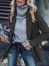 Load image into Gallery viewer, Women's Suit Collar Woolen Solid Color Casual Jacket