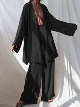 Load image into Gallery viewer, Fashion Loose Solid Color Long Sleeve Two-piece Suit