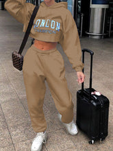 Load image into Gallery viewer, Street Fashion Printed Sports Hooded Women'S Casual Suit