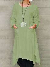 Load image into Gallery viewer, Casual Women'S Solid Color Cotton And Linen Dress