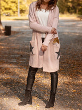 Load image into Gallery viewer, Autumn Winter Hooded Star Cardigan