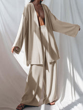 Load image into Gallery viewer, Fashion Loose Solid Color Long Sleeve Two-piece Suit