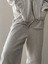 Load image into Gallery viewer, Fashion Long Sleeve Solid Color Zipper Two-piece Suit