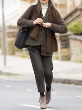 Load image into Gallery viewer, Retro Solid Color Small Lapel Knitted Cardigan