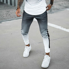 Load image into Gallery viewer, Fashion Black And White Gradient Printing Men'S Two-Piece Suit