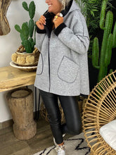 Load image into Gallery viewer, Pure Color Long-sleeved Hooded Casual Coat