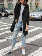 Load image into Gallery viewer, Women's Suit Collar Solid Color Casual Woolen Coat