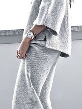 Load image into Gallery viewer, Warm Split Long-sleeved Sweater Pants Two-piece Suit