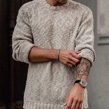 Load image into Gallery viewer, Pure Color Fashion Slim Round Neck Long Sleeve Sweater