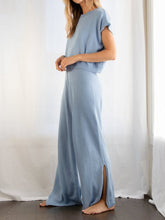 Load image into Gallery viewer, Simple Solid Color Loose Short Sleeve Women'S Knitted Suit