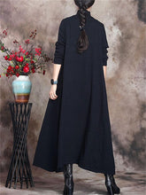 Load image into Gallery viewer, Retro Solid Color Comfortable Women'S Sweater Dress