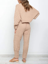 Load image into Gallery viewer, Lazy Home Furnishing Pure Color Twist Women's Knitted Suit
