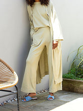 Load image into Gallery viewer, Comfortable Casual Solid Color Knitted Three-Piece Suit