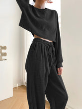 Load image into Gallery viewer, Simple Loose Long Sleeve Casual Two-piece Suit
