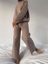 Load image into Gallery viewer, Turtleneck Sweater Knit Two-Piece Suit
