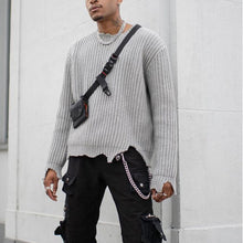 Load image into Gallery viewer, Men'S Solid Color Shabby Casual Long Sleeve Sweater