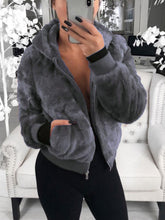 Load image into Gallery viewer, Fashion Zipper Hooded Coat